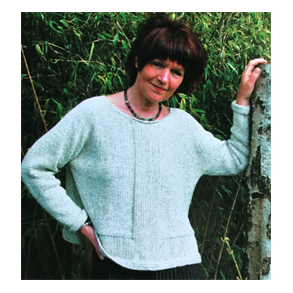 BLUSE STRIKKET FRA ERME TIL ERME